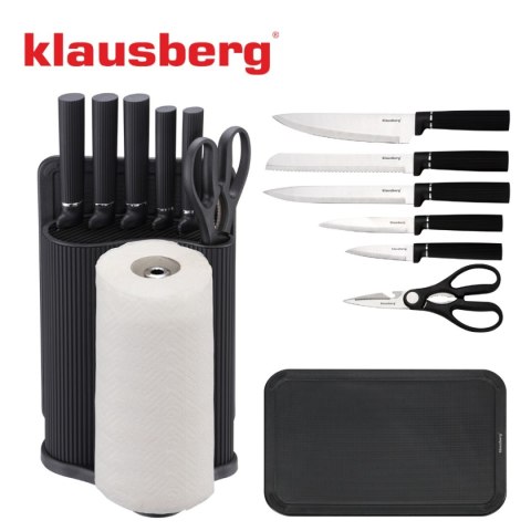 ZESTAW NOŻY I DESEK KUCHENNYCH W STOJAKU KLAUSBERG KB-7980