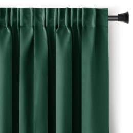 RESTILO zasłona BLACKOUT kolor butelkowa zieleń szarfa upinająca styl klasyczny taśma materiał blackout 200x175 - CURT/AH/BLACKO
