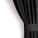 RESTILO zasłona BLACKOUT kolor czarny szarfa upinająca styl klasyczny taśma materiał blackout 200x175 - CURT/AH/BLACKOUT/PLEAT/B