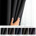 RESTILO zasłona BLACKOUT kolor czarny szarfa upinająca styl klasyczny taśma materiał blackout 200x175 - CURT/AH/BLACKOUT/PLEAT/B