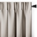 RESTILO zasłona BLACKOUT kolor jasny beżowy szarfa upinająca styl klasyczny taśma materiał blackout 200x175 - CURT/AH/BLACKOUT/P