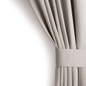 RESTILO zasłona BLACKOUT kolor jasny beżowy szarfa upinająca styl klasyczny taśma materiał blackout 200x175 - CURT/AH/BLACKOUT/P
