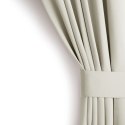 RESTILO zasłona BLACKOUT kolor kremowy szarfa upinająca styl klasyczny taśma materiał blackout 200x300 - CURT/AH/BLACKOUT/PLEAT/