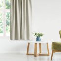 RESTILO zasłona BLACKOUT kolor kremowy szarfa upinająca styl klasyczny taśma materiał blackout 200x300 - CURT/AH/BLACKOUT/PLEAT/