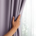 RESTILO zasłona BLACKOUT kolor pudrowy róż szarfa upinająca styl klasyczny taśma materiał blackout 200x175 - CURT/AH/BLACKOUT/PL