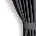 RESTILO zasłona BLACKOUT kolor stalowy szarfa upinająca styl klasyczny taśma materiał blackout 200x175 - CURT/AH/BLACKOUT/PLEAT/