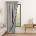 RESTILO zasłona CORITA kolor beżowy styl nowoczesny taśma materiał blackout, len 140x230 - CURT/RES/BLACKOUTLINEN/CORITA/PLEAT/B
