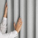 RESTILO zasłona CORITA kolor szary styl nowoczesny taśma materiał blackout, len 140x230 - CURT/RES/BLACKOUTLINEN/CORITA/PLEAT/GR