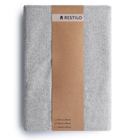 RESTILO zasłona CORITA kolor szary styl nowoczesny taśma materiał blackout, len 140x230 - CURT/RES/BLACKOUTLINEN/CORITA/PLEAT/GR