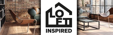 Krzesło barowe metalowe FLINT RUSTIC loft