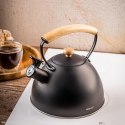 CZAJNIK 2,5L Z GWIZDKIEM KINGHOFF KH-1999 CZARNY MAT