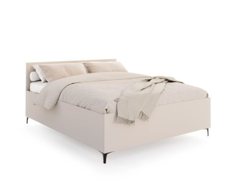 Łóżko do sypialni RIBEIRO z pojemnikiem i stelażem podnoszonym - 180x200 - PŁYTA - Kaszmir