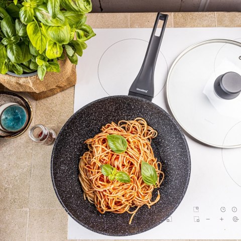 PATELNIA MARMURKOWA GŁĘBOKA WOK 28cm Z POKRYWĄ KLAUSBERG 28cm KB-7990