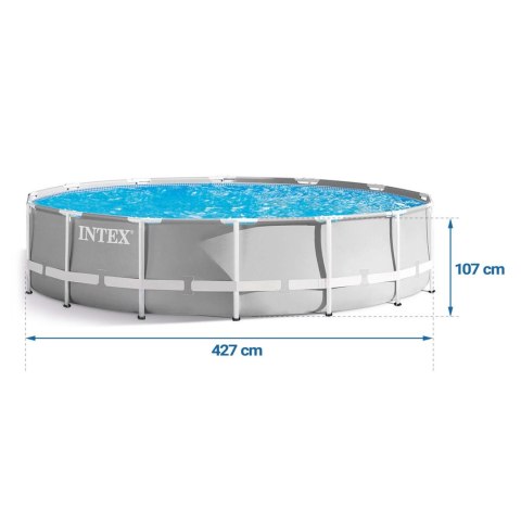 Basen ogrodowy stelażowy 427 x 107 cm 17w1 INTEX 26720