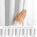 RESTILO zasłona CARLI kolor biały gładki styl klasyczny przelotki srebrne materiał oxford 200x270 - CURT/RES/OXFORD/CARLI/EYELET