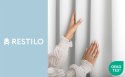 RESTILO zasłona CARLI kolor biały gładki styl klasyczny przelotki srebrne materiał oxford 200x270 - CURT/RES/OXFORD/CARLI/EYELET