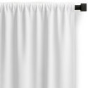 RESTILO zasłona CARLI kolor biały gładki styl klasyczny taśma materiał oxford 200x270 - CURT/RES/OXFORD/CARLI/PLEAT/WHITE/200X27