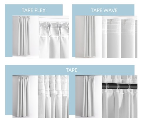 RESTILO zasłona CARLI kolor biały gładki styl klasyczny taśma materiał oxford 200x270 - CURT/RES/OXFORD/CARLI/PLEAT/WHITE/200X27