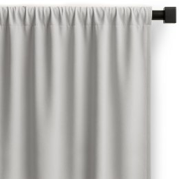 RESTILO zasłona CARLI kolor szary gładki styl klasyczny taśma materiał oxford 200x270 - CURT/RES/OXFORD/CARLI/PLEAT/SILVER/200X2
