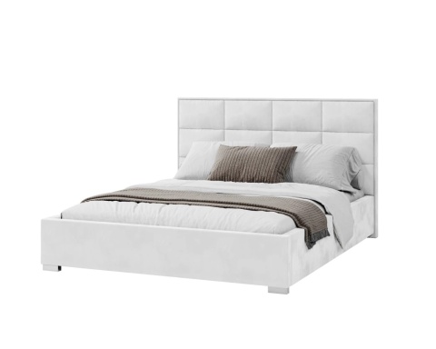 Łóżko APOLLO tapicerowane  120x200 TRINITY  Biel metalowy stelaż