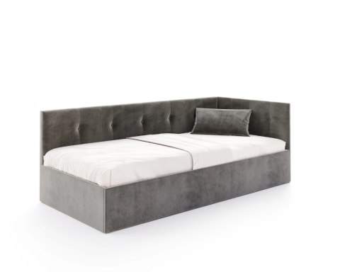 Łóżko młodzieżowe EDDY 2 z pojemnikiem - 140x200 - TRINITY - Turkusowy