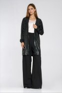 Cienki cekinowy blezer Z95 Black - Nife Nife