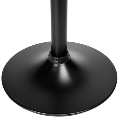 Krzesło barowe CYDRO BLACK welurowe czarne