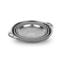 PLATINET SILICONE FOLDABLE CAMPING COLANDER DRUSZLAK SILIKONOWY SKŁADANY 24x28x12 cm GREY [46301]