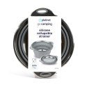 PLATINET SILICONE FOLDABLE CAMPING COLANDER DRUSZLAK SILIKONOWY SKŁADANY 24x28x12 cm GREY [46301]