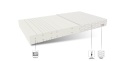 Polski Materac piankowy H3 SANO 140x200x19 PREMIUM JERSEY