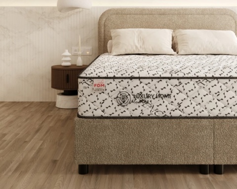 WYGODNY MATERAC micropocketowy H4H5 LUNARI 200X200X24 TENCEL CARO LUX