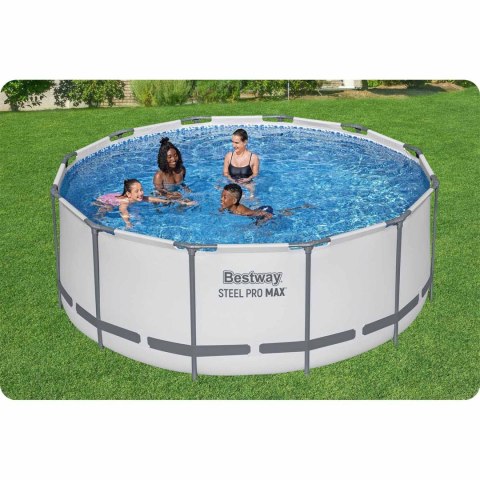 Basen ogrodowy stelażowy 366 x 122 cm 18w1 Bestway 56420 + maszynka do baniek GRATIS