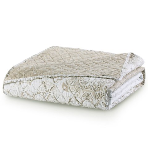 Narzuta ALHAMBRA kolor beżowy drukowany materiał mikrofibra 170x270 DecoKing - CHON/ALHAMBRA/BEI+WH/170x270