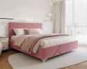 Łóżko tapicerowane NAVARO met. stelaż 120x200 PARIS Pink