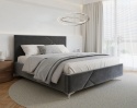 Łóżko tapicerowane NAVARO met. stelaż 120x200 PARIS Steel