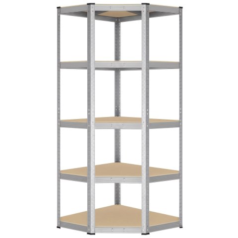 Regał magazynowy narożny 5 poziomów 180X70x40 875 kg