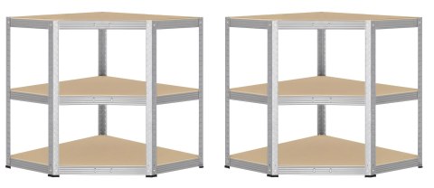 Regał magazynowy narożny 5 poziomów 180X70x40 875 kg