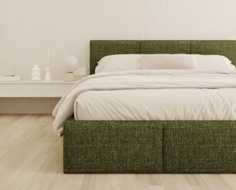 Łóżko AMBER OTTAWA RÓŻNE KOLORY) 140x200 STELAŻ METALOWY