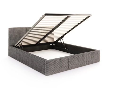 Łóżko AMBER SZTRUKS RÓŻNE KOLORY) 140x200 STELAŻ METALOWY