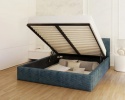Łóżko AMBER SZTRUKS RÓŻNE KOLORY) 140x200 STELAŻ METALOWY
