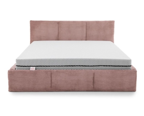 Łóżko AMBER SZTRUKS RÓŻNE KOLORY) 140x200 STELAŻ METALOWY