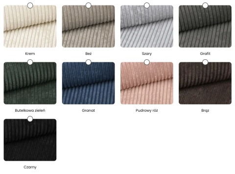 Łóżko AMBER SZTRUKS RÓŻNE KOLORY) 140x200 STELAŻ METALOWY