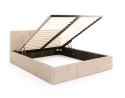 Łóżko AMBER SZTRUKS ( RÓŻNE KOLORY ) 160x200 metalowy stelaż
