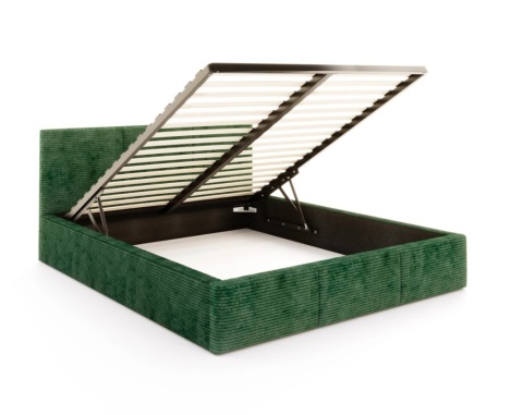 Łóżko AMBER SZTRUKS ( RÓŻNE KOLORY ) 160x200 metalowy stelaż