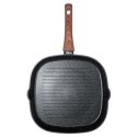 PATELNIA GRANITOWA GRILLOWA 28x28cm BLACK&WOOD 199056