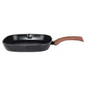PATELNIA GRANITOWA GRILLOWA 28x28cm BLACK&WOOD 199056