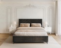 Łóżko tapicerowane ELEGANTE PARIS stelaż metalowy 160x200 Anthracite