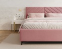 Łóżko tapicerowane ELEGANTE PARIS stelaż metalowy 160x200 Pink