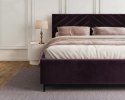 Łóżko tapicerowane ELEGANTE PARIS stelaż metalowy 160x200 Purple