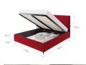 Łóżko tapicerowane ELEGANTE PARIS stelaż metalowy   160x200    Steel